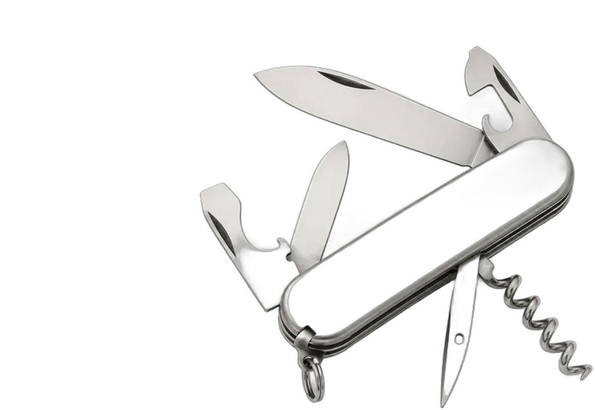 Swiss Army knife with every tool open